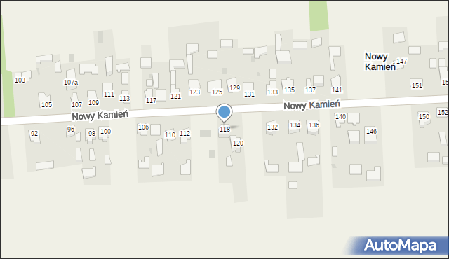 Nowy Kamień, Nowy Kamień, 118, mapa Nowy Kamień