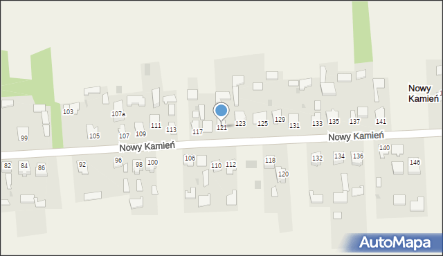 Nowy Kamień, Nowy Kamień, 121, mapa Nowy Kamień