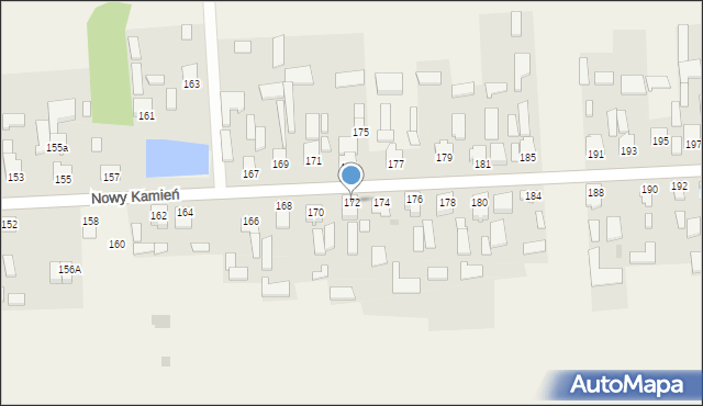 Nowy Kamień, Nowy Kamień, 172, mapa Nowy Kamień