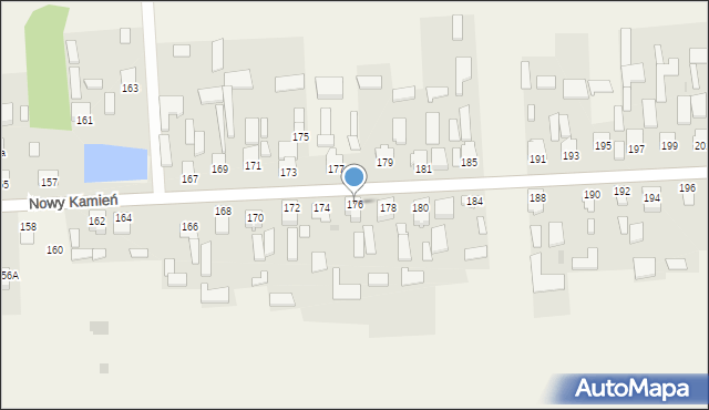 Nowy Kamień, Nowy Kamień, 176, mapa Nowy Kamień