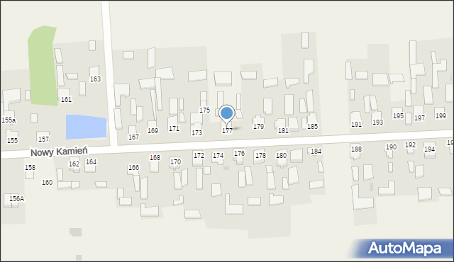 Nowy Kamień, Nowy Kamień, 177, mapa Nowy Kamień