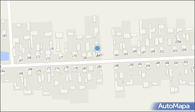 Nowy Kamień, Nowy Kamień, 185, mapa Nowy Kamień