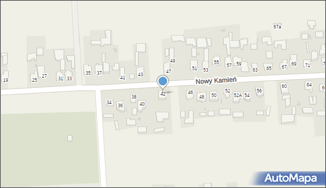 Nowy Kamień, Nowy Kamień, 42, mapa Nowy Kamień