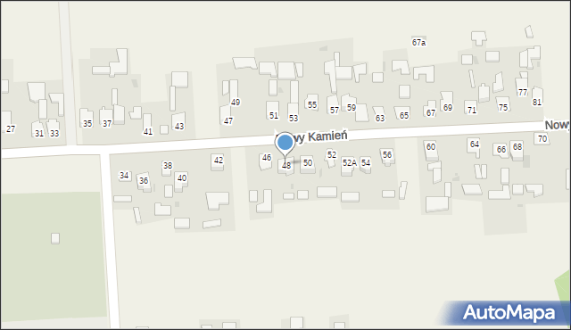 Nowy Kamień, Nowy Kamień, 48, mapa Nowy Kamień