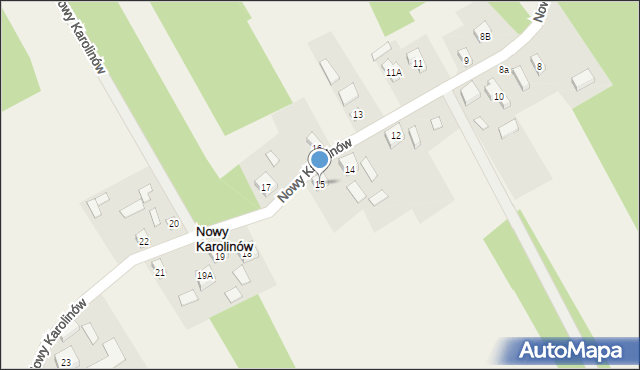 Nowy Karolinów, Nowy Karolinów, 15, mapa Nowy Karolinów