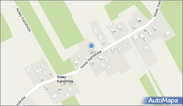 Nowy Karolinów, Nowy Karolinów, 16, mapa Nowy Karolinów