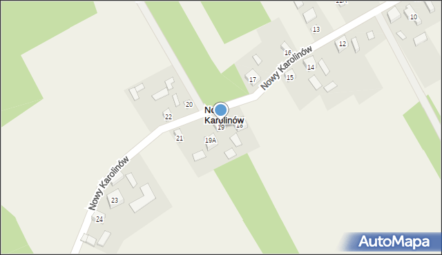 Nowy Karolinów, Nowy Karolinów, 19, mapa Nowy Karolinów