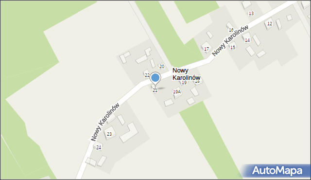 Nowy Karolinów, Nowy Karolinów, 21, mapa Nowy Karolinów