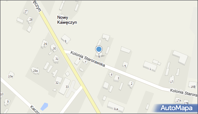 Nowy Kawęczyn, Nowy Kawęczyn, 6, mapa Nowy Kawęczyn