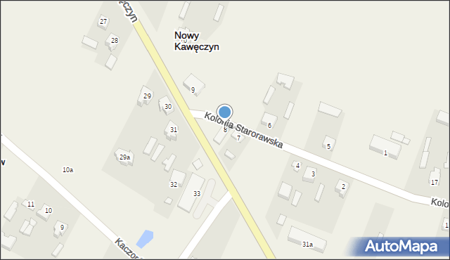 Nowy Kawęczyn, Nowy Kawęczyn, 8, mapa Nowy Kawęczyn