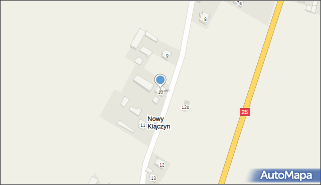 Nowy Kiączyn, Nowy Kiączyn, 10, mapa Nowy Kiączyn