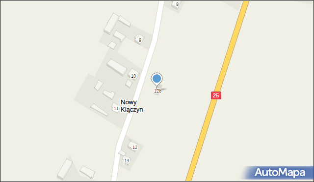 Nowy Kiączyn, Nowy Kiączyn, 12b, mapa Nowy Kiączyn