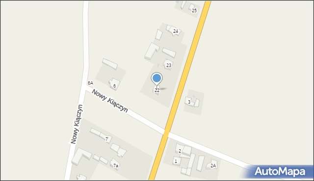 Nowy Kiączyn, Nowy Kiączyn, 22, mapa Nowy Kiączyn