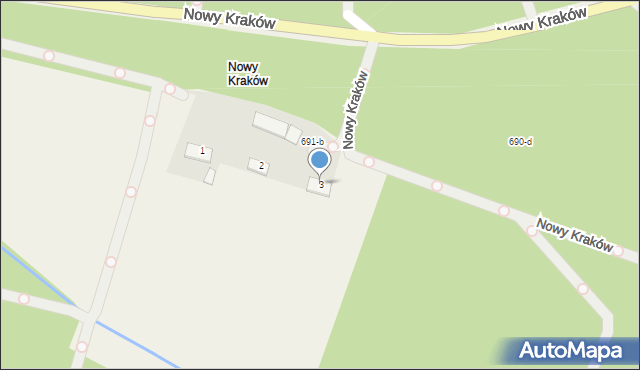 Nowy Kraków, Nowy Kraków, 3, mapa Nowy Kraków