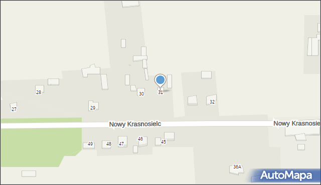 Nowy Krasnosielc, Nowy Krasnosielc, 31, mapa Nowy Krasnosielc