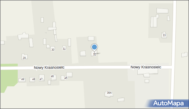 Nowy Krasnosielc, Nowy Krasnosielc, 32, mapa Nowy Krasnosielc