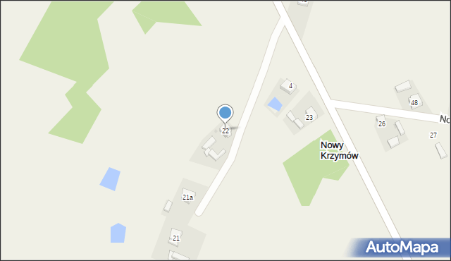 Nowy Krzymów, Nowy Krzymów, 22, mapa Nowy Krzymów