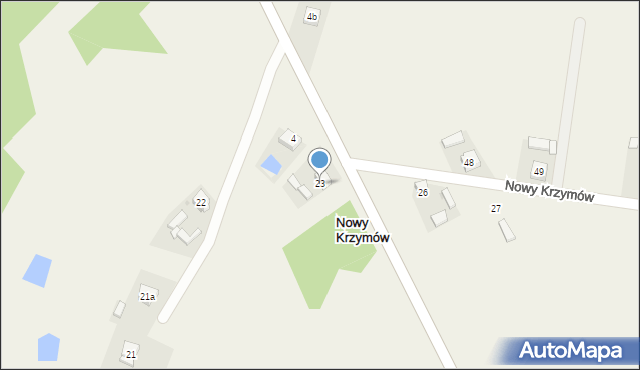 Nowy Krzymów, Nowy Krzymów, 23, mapa Nowy Krzymów