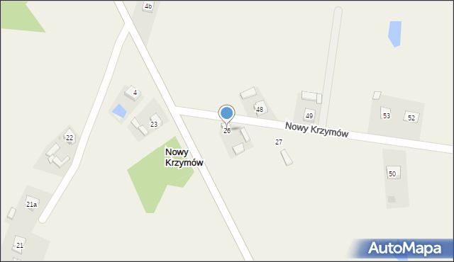 Nowy Krzymów, Nowy Krzymów, 26, mapa Nowy Krzymów