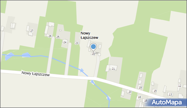 Nowy Łajszczew, Nowy Łajszczew, 22, mapa Nowy Łajszczew