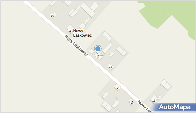 Nowy Laskowiec, Nowy Laskowiec, 12, mapa Nowy Laskowiec