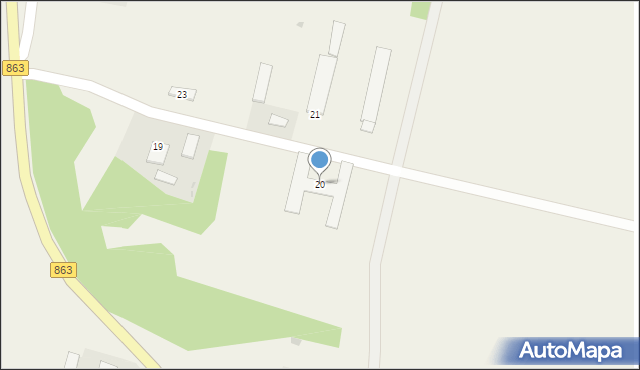 Nowy Lubliniec, Nowy Lubliniec, 20, mapa Nowy Lubliniec