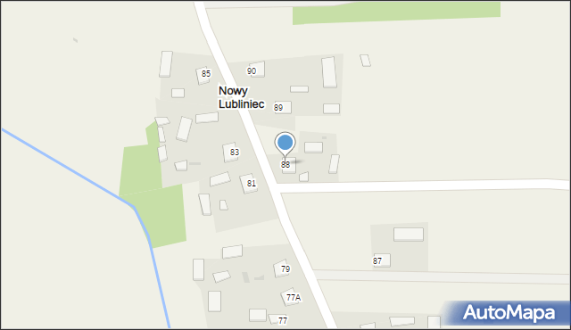 Nowy Lubliniec, Nowy Lubliniec, 88, mapa Nowy Lubliniec