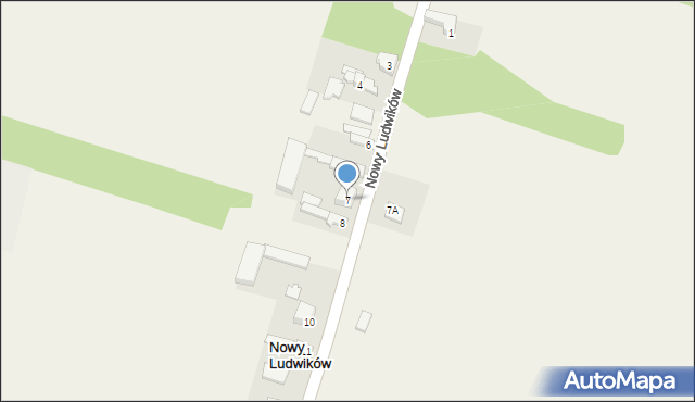 Nowy Ludwików, Nowy Ludwików, 7, mapa Nowy Ludwików