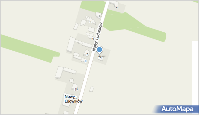 Nowy Ludwików, Nowy Ludwików, 7A, mapa Nowy Ludwików