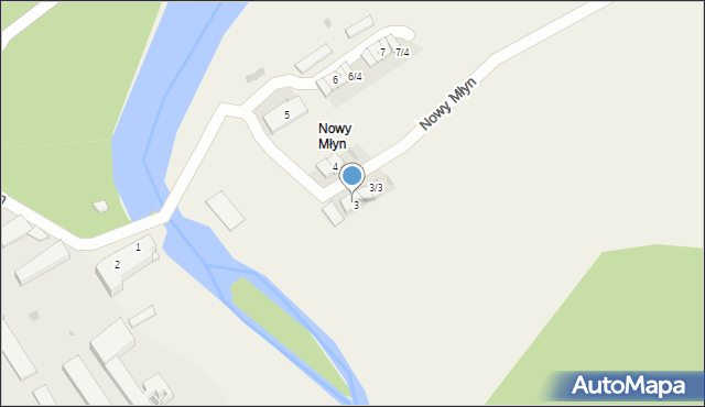 Nowy Młyn, Nowy Młyn, 3/1, mapa Nowy Młyn