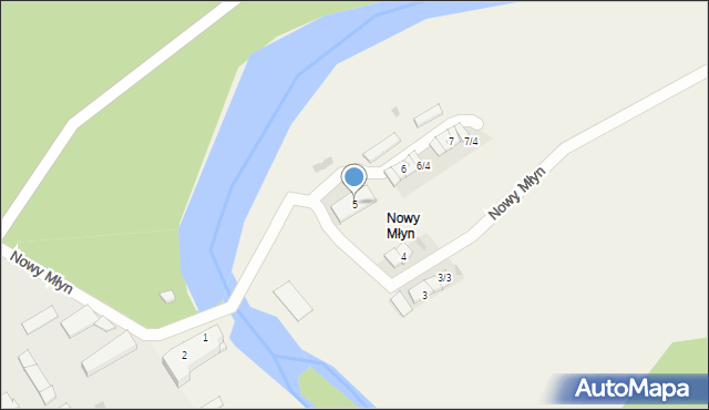 Nowy Młyn, Nowy Młyn, 5, mapa Nowy Młyn