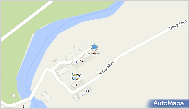 Nowy Młyn, Nowy Młyn, 7/4, mapa Nowy Młyn