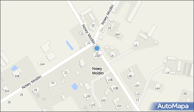 Nowy Modlin, Nowy Modlin, 22a, mapa Nowy Modlin