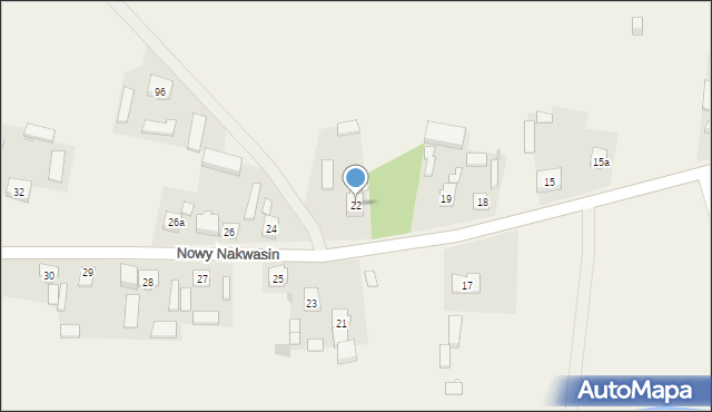 Nowy Nakwasin, Nowy Nakwasin, 22, mapa Nowy Nakwasin