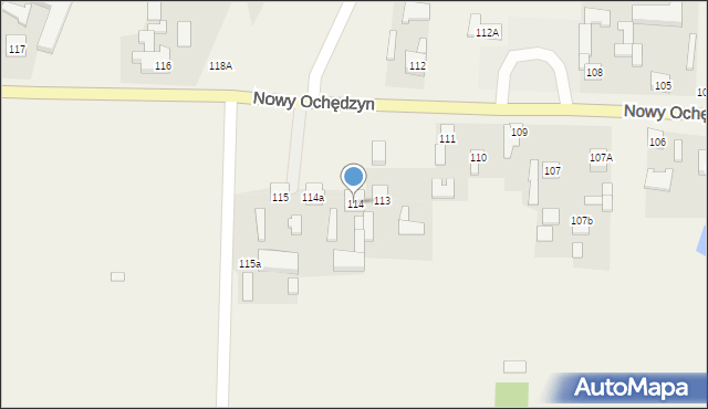 Nowy Ochędzyn, Nowy Ochędzyn, 114, mapa Nowy Ochędzyn