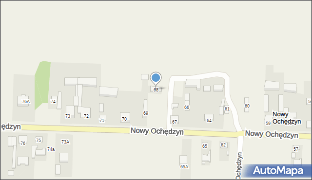 Nowy Ochędzyn, Nowy Ochędzyn, 68, mapa Nowy Ochędzyn