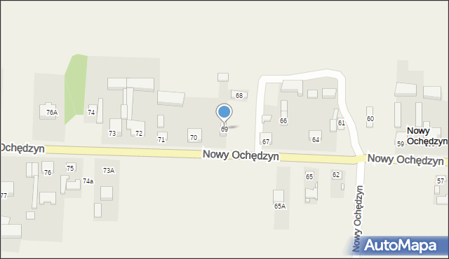 Nowy Ochędzyn, Nowy Ochędzyn, 69, mapa Nowy Ochędzyn