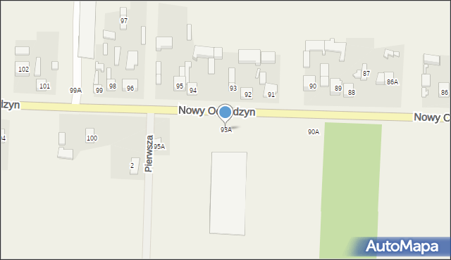 Nowy Ochędzyn, Nowy Ochędzyn, 93A, mapa Nowy Ochędzyn