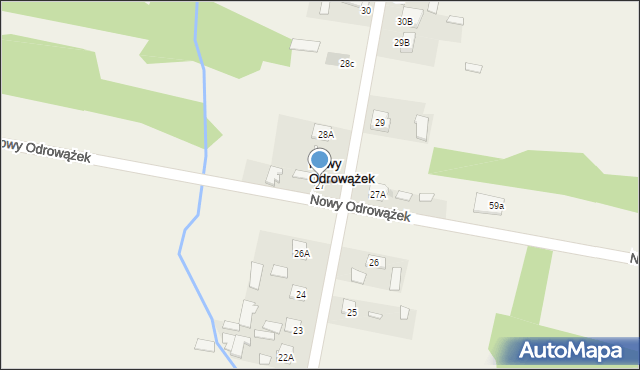 Nowy Odrowążek, Nowy Odrowążek, 27, mapa Nowy Odrowążek