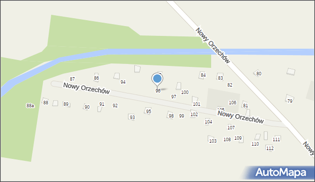 Nowy Orzechów, Nowy Orzechów, 96, mapa Nowy Orzechów