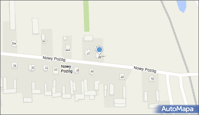 Nowy Pożóg, Nowy Pożóg, 48, mapa Nowy Pożóg