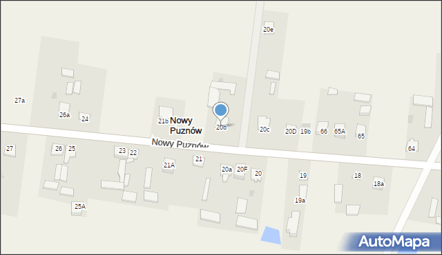 Nowy Puznów, Nowy Puznów, 20b, mapa Nowy Puznów