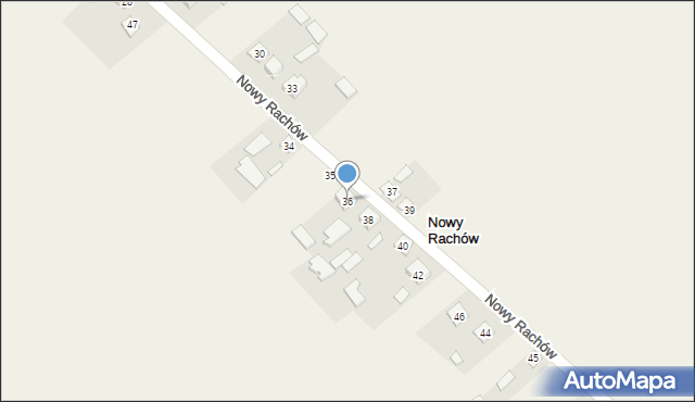 Nowy Rachów, Nowy Rachów, 36, mapa Nowy Rachów