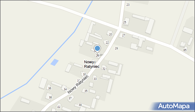 Nowy Ratyniec, Nowy Ratyniec, 26, mapa Nowy Ratyniec