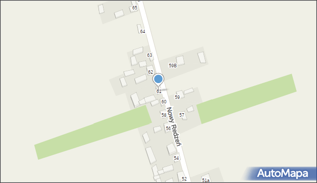 Nowy Redzeń, Nowy Redzeń, 61, mapa Nowy Redzeń
