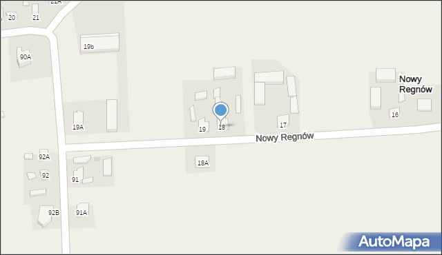 Nowy Regnów, Nowy Regnów, 18, mapa Nowy Regnów