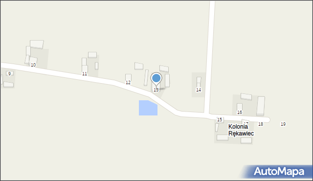 Nowy Rękawiec, Nowy Rękawiec, 13, mapa Nowy Rękawiec