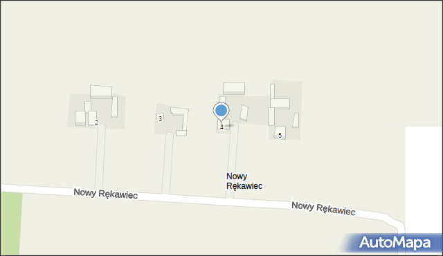 Nowy Rękawiec, Nowy Rękawiec, 4, mapa Nowy Rękawiec