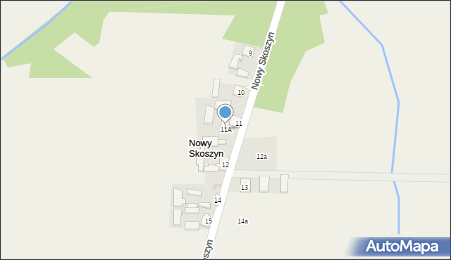 Nowy Skoszyn, Nowy Skoszyn, 11A, mapa Nowy Skoszyn