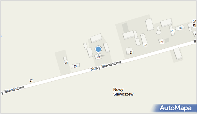 Nowy Sławoszew, Nowy Sławoszew, 24, mapa Nowy Sławoszew